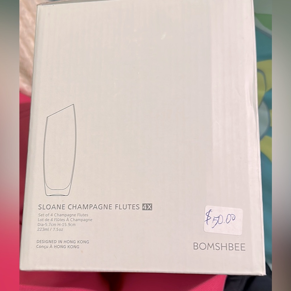 Sloane Champagne Flutes x 4